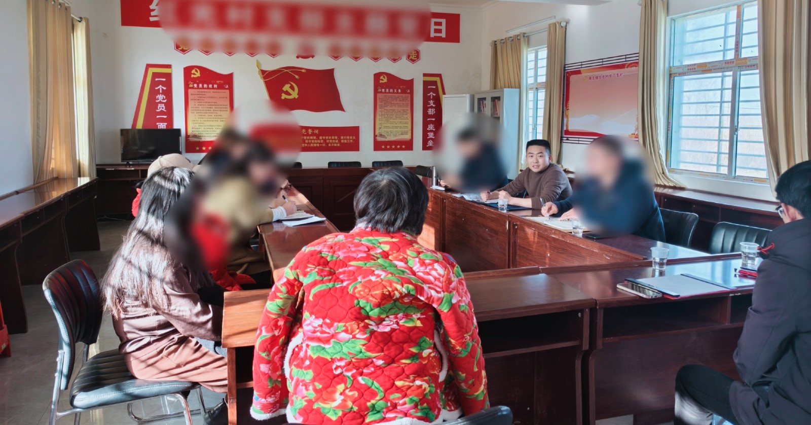 红光村规划设计现场调研